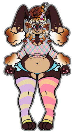 mallow's smore bunny form! art by VampPudding