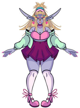 mallowrie 1.0 bimbo fit! art by VampPudding